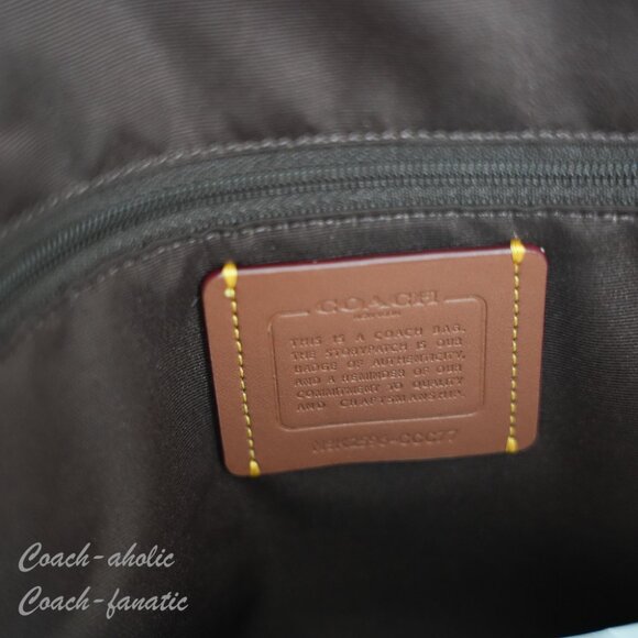 NWT Coach CCC77 Station Suede Tote Bag in Vintage Brown - Picture 14 of 15